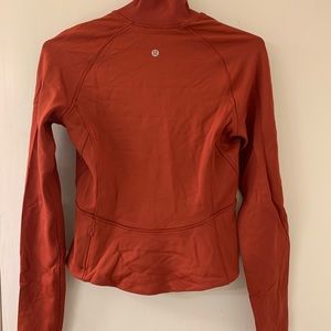 Never worn Red/Orange Lulu Top
